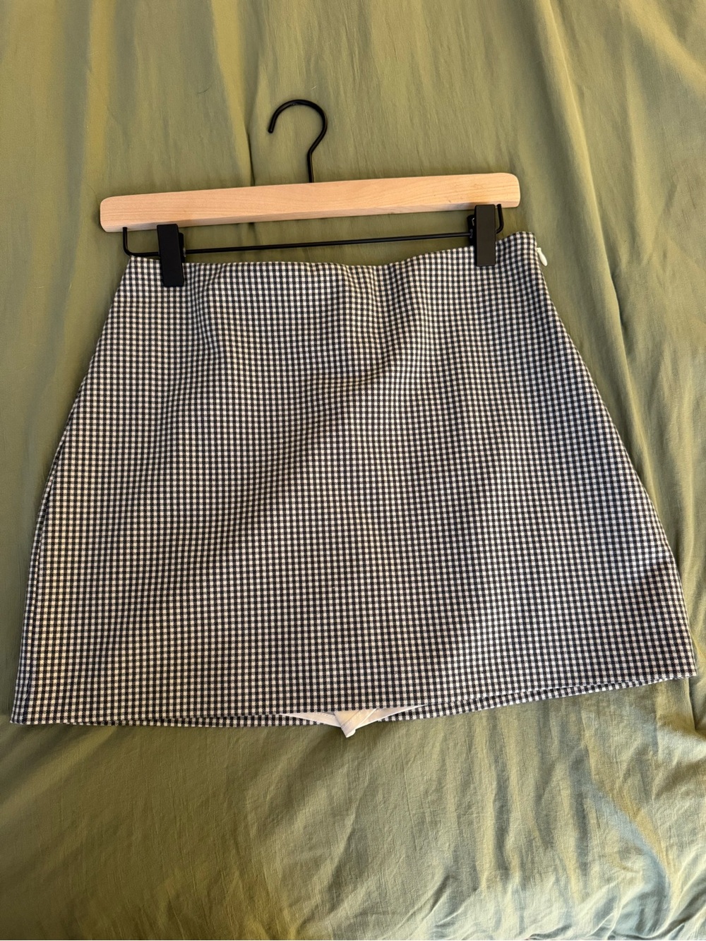 Checkered Black and White Mini Skort